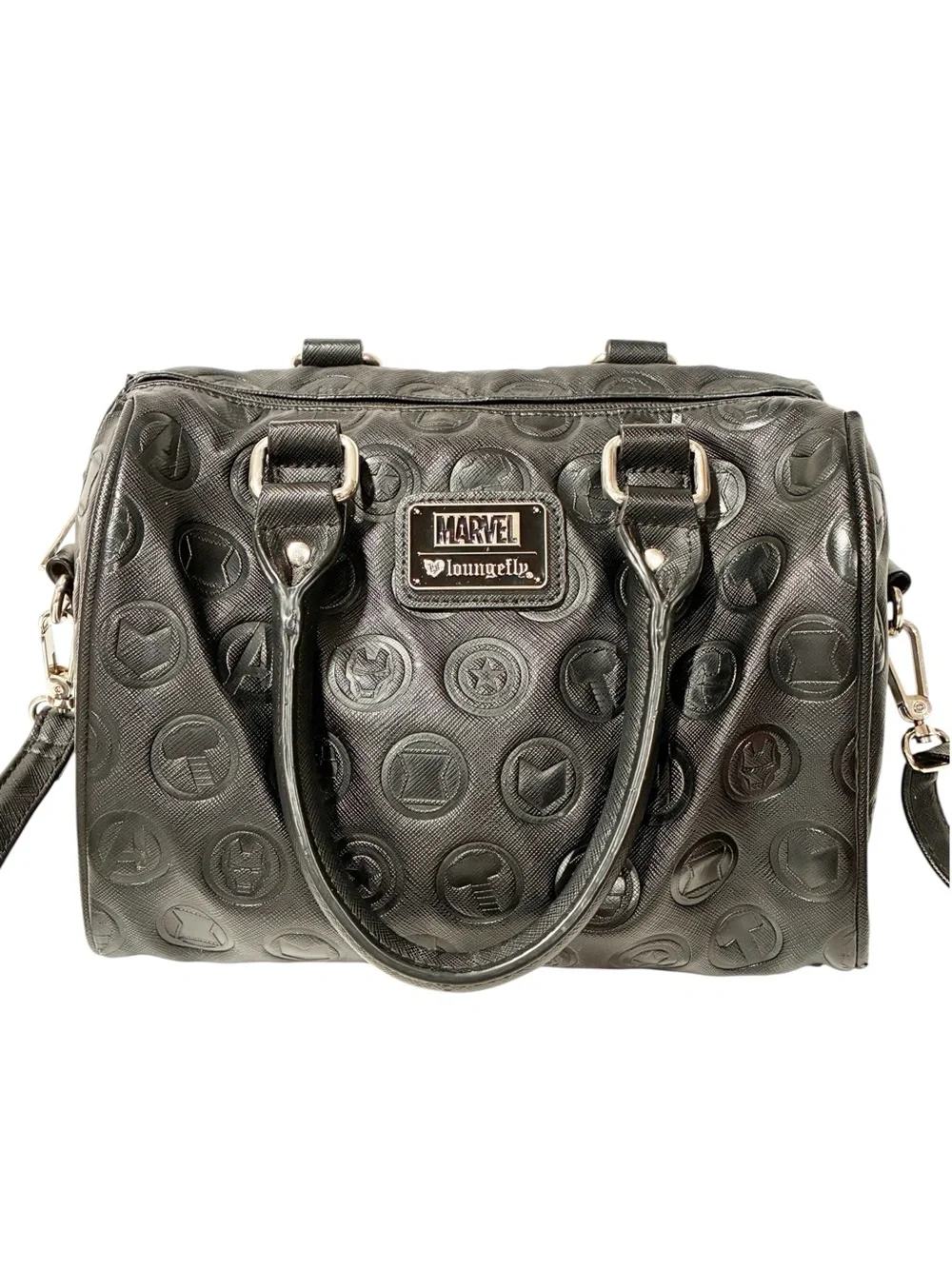 Loungefly Avengers Faux Leather Cross Body Handbag Black